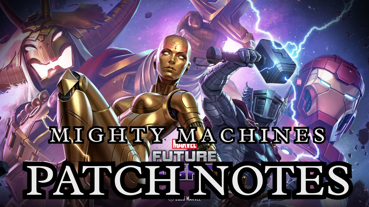 MIGHTY MACHINES  UPDATE PATCH NOTES BREAKDOWN - #mff #ultron #vision #sentinal #destroyer #marvel