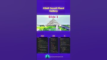 Day-94🔥GSAP scroll fixed gallery 🎨✨#html #css3 #coding #viralshorts #shorts #trending #javascript
