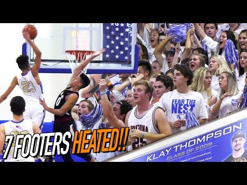 Dennis Rodman Jr VS Klay Thompson Alma Mater RIVAL GAME! 7 Footers Get HEATED & GO AT IT!