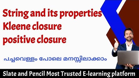 Theory of computation |String and its properties |Kleene closure positive closure