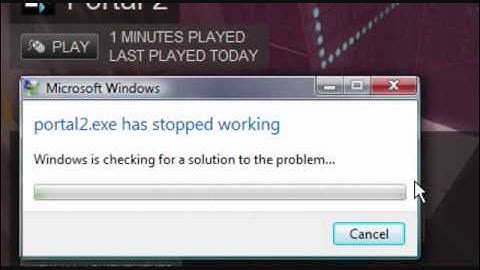 portal2.exe has stopped working
