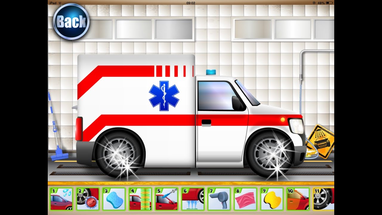 Little Car Wash Ambulance - YouTube