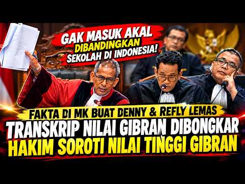 WEW TRANSKRIP NILAI GIBRAN DIUNGKAP HAKIM MK, NILAI TINGGINYA JADI SOROTAN BUAT DENI INDRAYANA LEMES