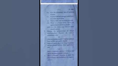 M.Sc. II SEM Question paper, Classical electrodynamics plasma, antenna physics, June-2022,