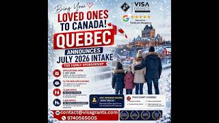 Canada Immigration Update 🇨🇦 | Quebec Family Sponsorship Reopens in July 2026