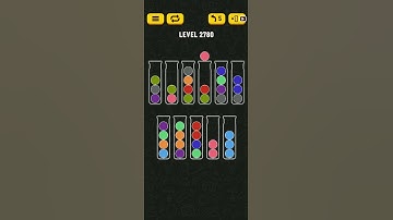Ball Sort Puzzle Level 2780 🎯 All level without extra tube 😂 Game Walkthrough 😘