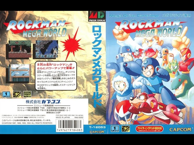 ロックマン メガワールド MD)ロックマンメガワールド（2）（メガドライブ・レトロゲー）プレイ