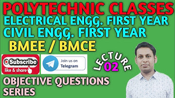 BMEE/BMCE/Objective Questions/ Lecture 02/ @polytechnicclasses2733