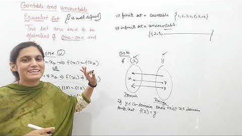 Countable and uncountable || B.A./B.Sc. Semester V || Part 1
