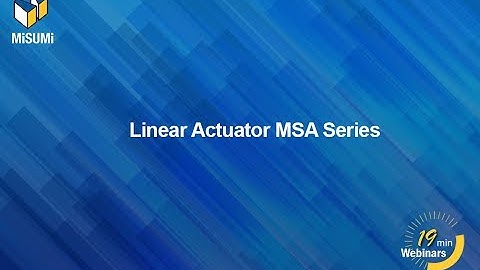 Belt Driven Actuators 101: Introduction to the MSA Series