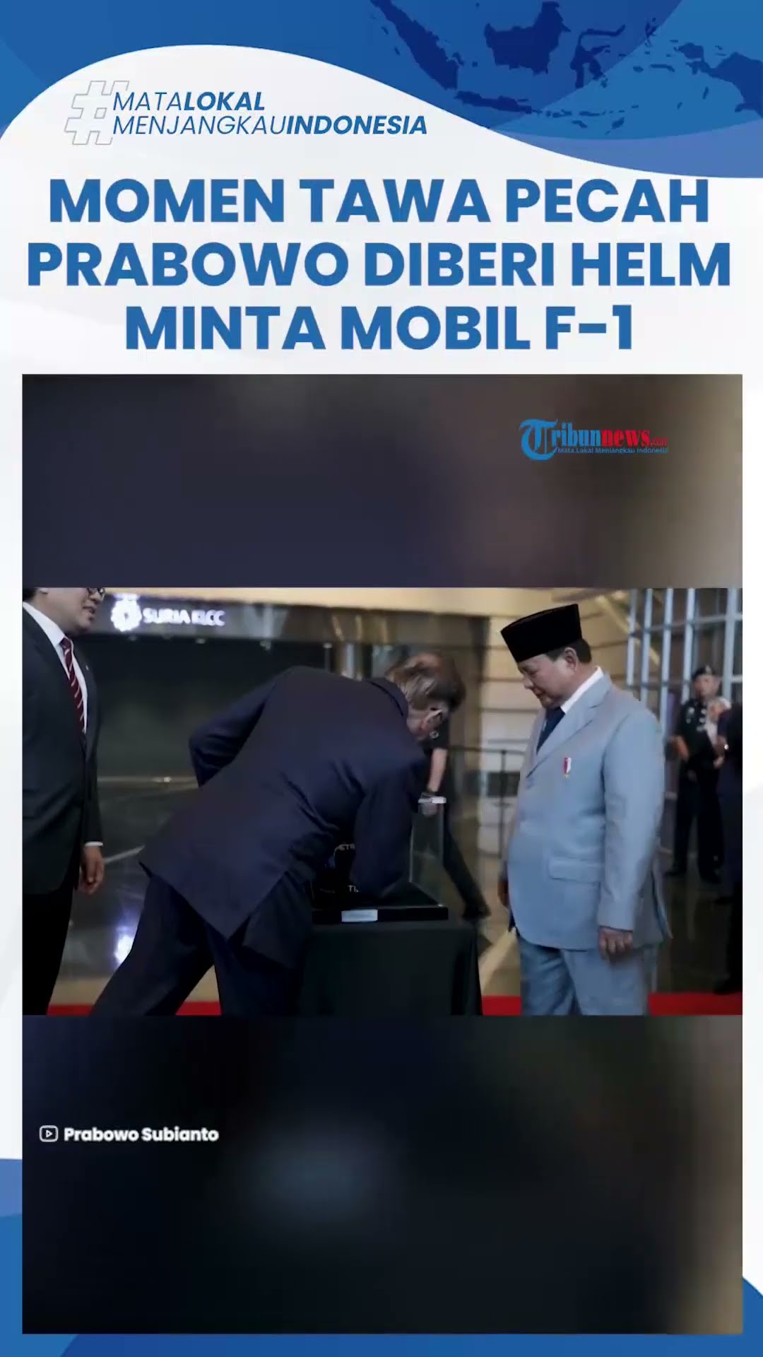 Canda Prabowo Buat PM Malaysia Tertawa, Diberi Kenang-kenangan Helm Malah Minta Mobil Balap F-1