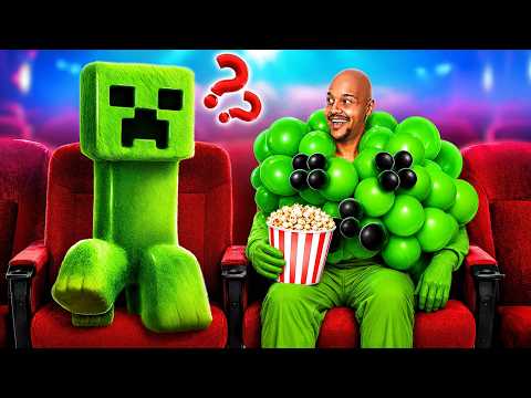 Comment cacher Minecraft au cinéma ! Défi Faux vs Vrai