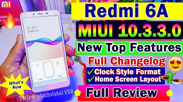 Redmi 6A New MIUI 10.3.3.0 Stable Update Full Review | Top Hidden Features | Clock Style, Dark Mode?