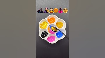 Guess the mixed color of Squid Game3 (part 2) #asmr #satisfying #squidgame #squidgame3 #colormixing