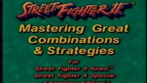 Street Fighter 2- Mastering Great Combinations & Strategies VHS