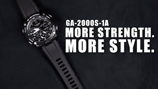 MORE STRENGTH & MORE STYLE - G-SHOCK GA-2000S-1A - UNBOXING & SPEC