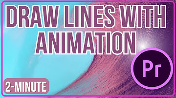 How to Draw Line with Animation Tutorial  Premiere Pro CC #adobepremierepro