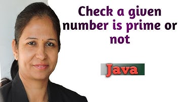 Program To Check A Given Number Is Prime Or Not In Java Netbeans