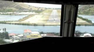 [Cockpit] - Landing at St Martin Grand Case Airport