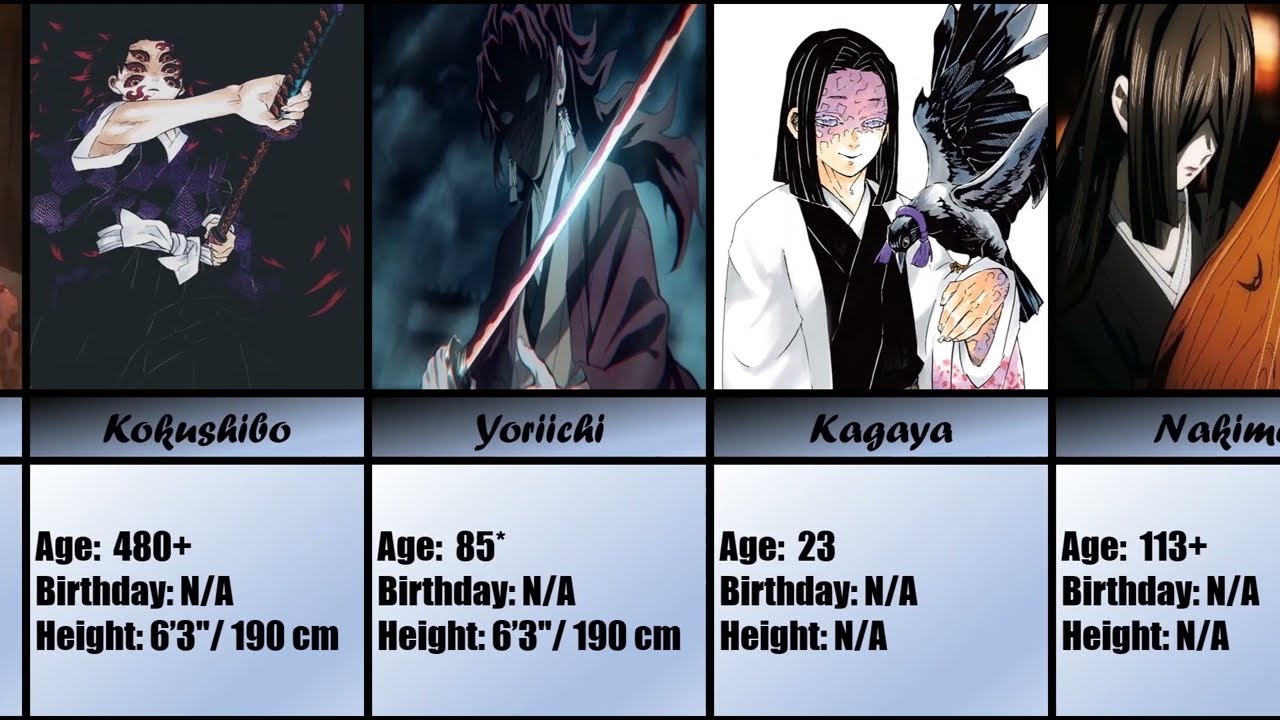 Demon Slayer Character Guide: Ages, Heights, and Birthdays