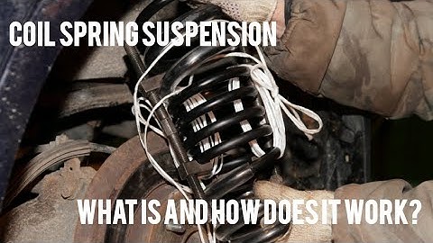 What is coil spring suspension and how does it work?