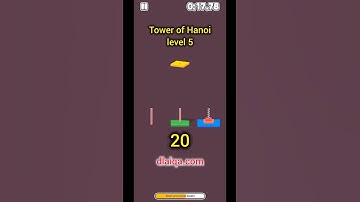 Tower of Hanoi - Level 5 (31 Steps)