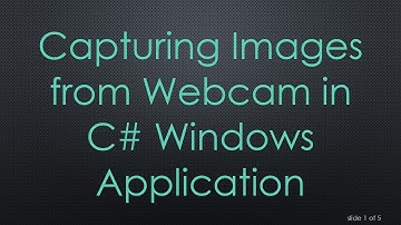 Capturing Images from Webcam in C# Windows Application
