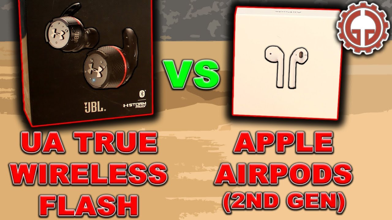 Al por menor motor Hacer la cena Apple AirPods (2nd Gen) vs. Under Armour True Wireless Flash - YouTube