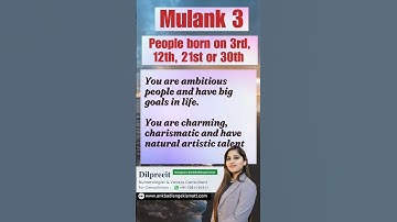 3, 12, 21 or 30 को जन्मे लोग कैसे होते हैं ? Mulank 3 2024 | Psychic number 3 #mulank3 #shorts