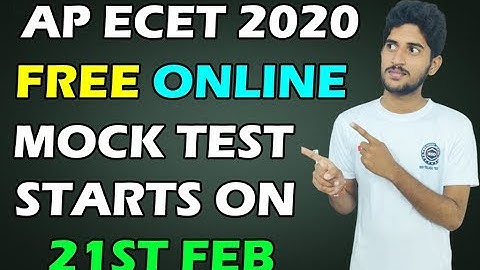 AP ECET FREE ONLINE MOCK TEST 2020 || EVERY STUDENT NEEDS THIS ONE || BSD TELUGU TECH