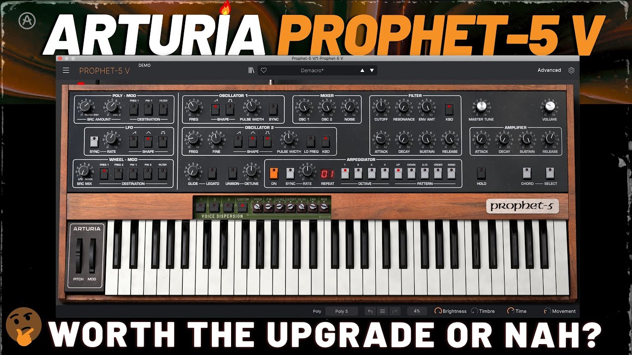Watch Arturias NEW Prophet-5 V Review - Is It Worth The Upgrade or Nah??? 🤔 on YouTube Watch Arturias NEW Prophet-5 V Review - Is It Worth The Upgrade or Nah??? 🤔 on YouTube