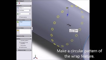 SolidWorks 2014, Tutorial to create a Perforated Tubing, HD