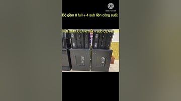 Bộ array DMX bãi xịn 8 full 4 sub . Giá chỉ bằng 1 combo 4 full 2 sub mới !