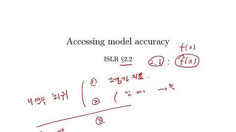 Chap2. Statistical learning - 2.2 Accessing model accuracy