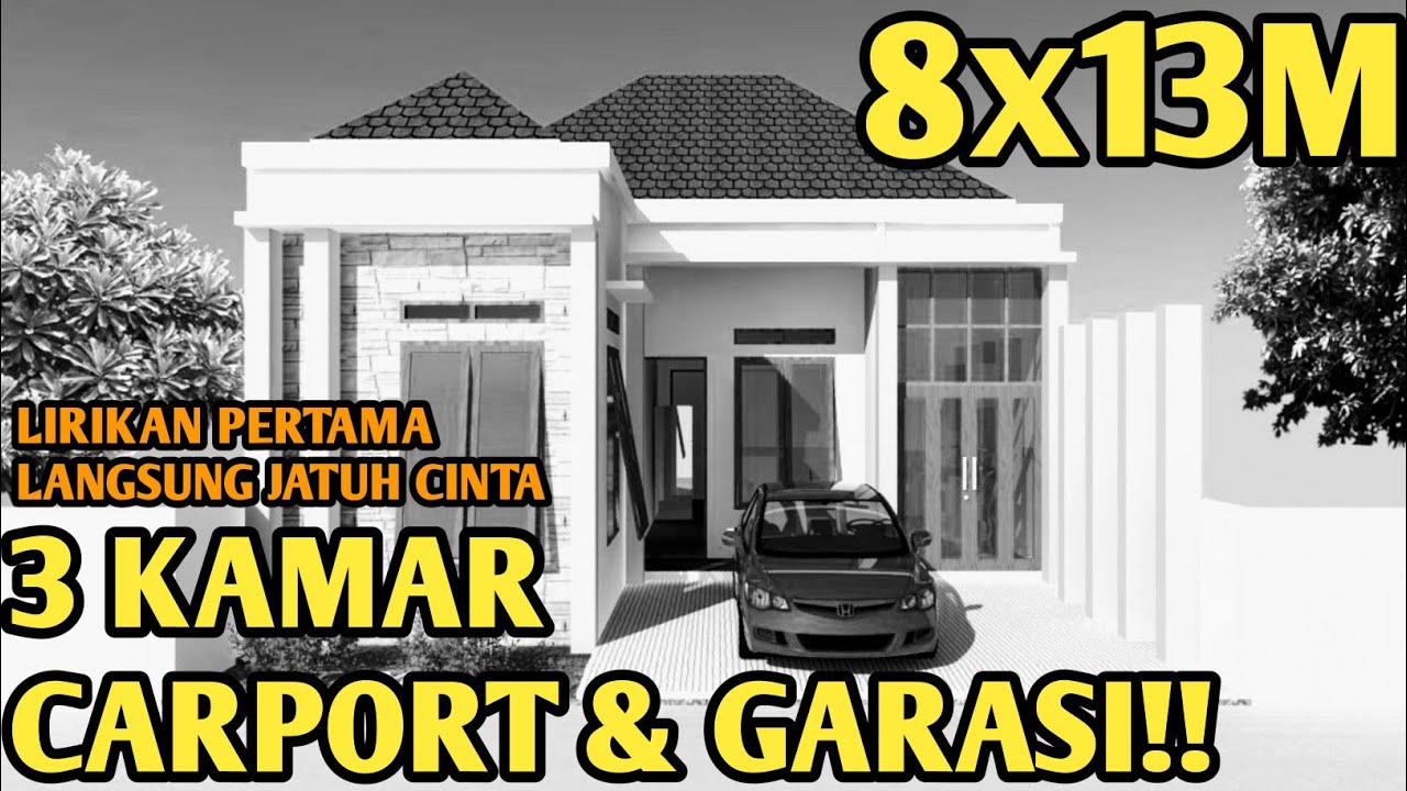  desain  rumah  minimalis  ukuran  8x13 YouTube