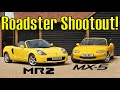 Mazda MX5 Mk2 vs Toyota MR2 Mk3 - Sports Car Shootout! [NB vs W30]