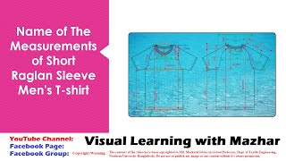 07 Name Of The Measurements Of A Short Raglan Sleeve Men S T Shirt Youtube