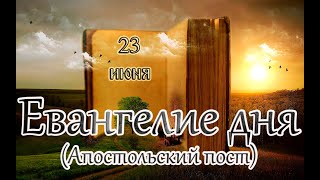 Евангелие и Святые дня. Апостольские чтения. Седмица 3-я по Пятидесятнице. (23.06.23)