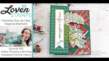Ep 418: NEW Pop-Up Card - Diagonal Diamond with Stampin