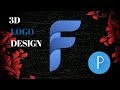 3D f Logo design in Pixellab || F letter Logo design #viral #logo