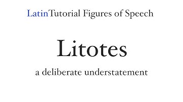 Litotes (Figures of Speech)