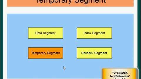 10 Oracle DBA   Temporary Segment
