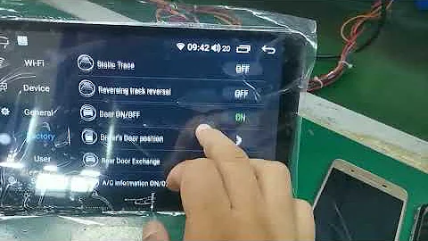 how to set door information 7862 Android headunit