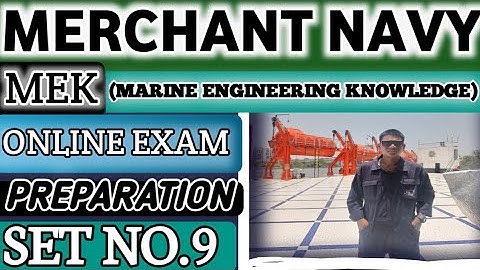 MEK SET NO. 9 //GP RATING// ONLINE EXAM PREPARATION BY @sailorankit76 #study #exam  #careeratsea