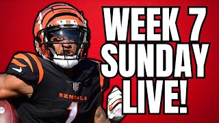 Week 7 Sunday Fantasy Football Start/Sit Livestream