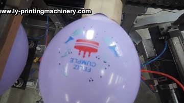 4 color rotary balloon screen printer with full automatic operation
