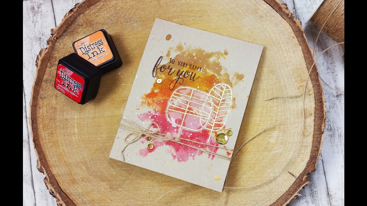 Fall Card | Smooshing Technique | Distress Inks