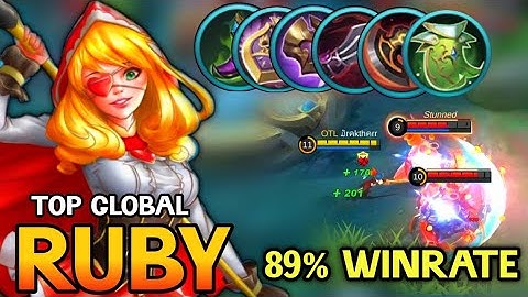 89% WIN RATE! RUBY BEST BUILD 2021 | TOP GLOBAL RUBY GAMEPLAY | MOBILE LEGENDS✓
