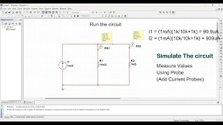 Current Divider Simulation Multisim Simulate Electronics