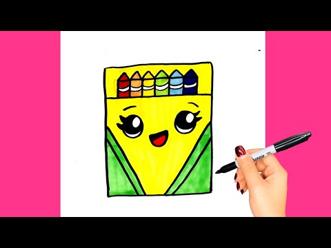 Vẽ Hộp Màu - Cách vẽ hộp bút màu dễ dàng | how to draw a crayon box | THƯ VẼ